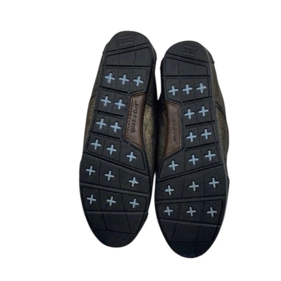 NEW! TOMS Women’s Gold Metallic Linen Cordones Casual Sneakers Size 8 - Picture 4 of 5